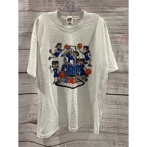 Vintage 2002 Pope John Basketball Camp T Shirt Fruit of the Loom Best White XL